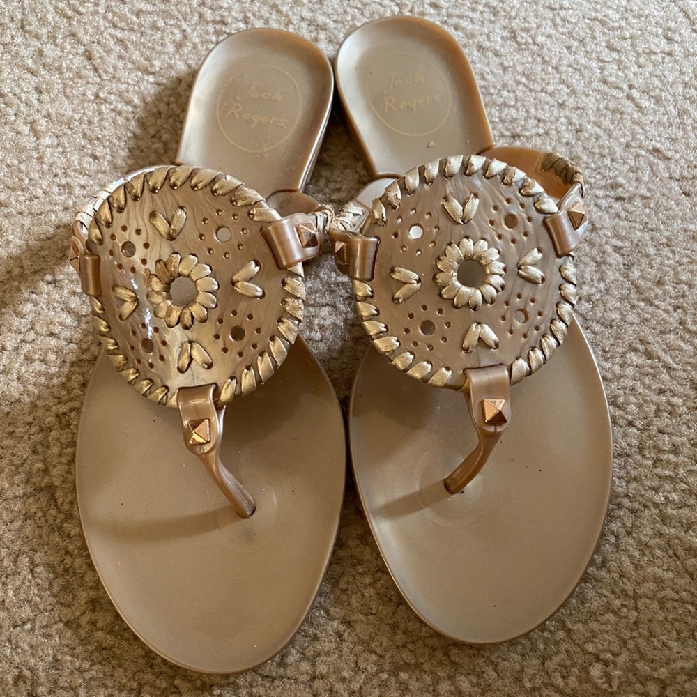 Jack Rogers Georgica Jelly Thong - Size 6